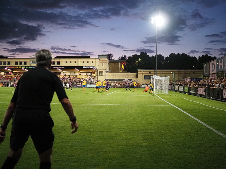 In photos: Dulwich Hamlet make it 4-1 against Canvey Island as Champion Hill ramps up the volume, Tues 15th August 2023