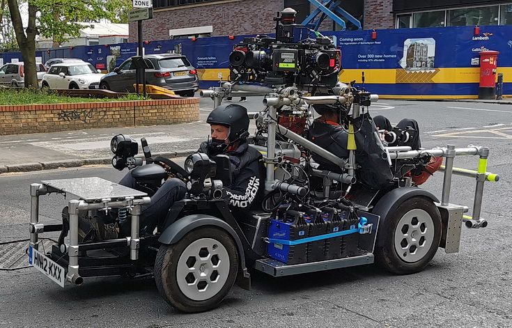 Curious camera-laden vehicle spotted in Coldharbour Lane as filming takes place